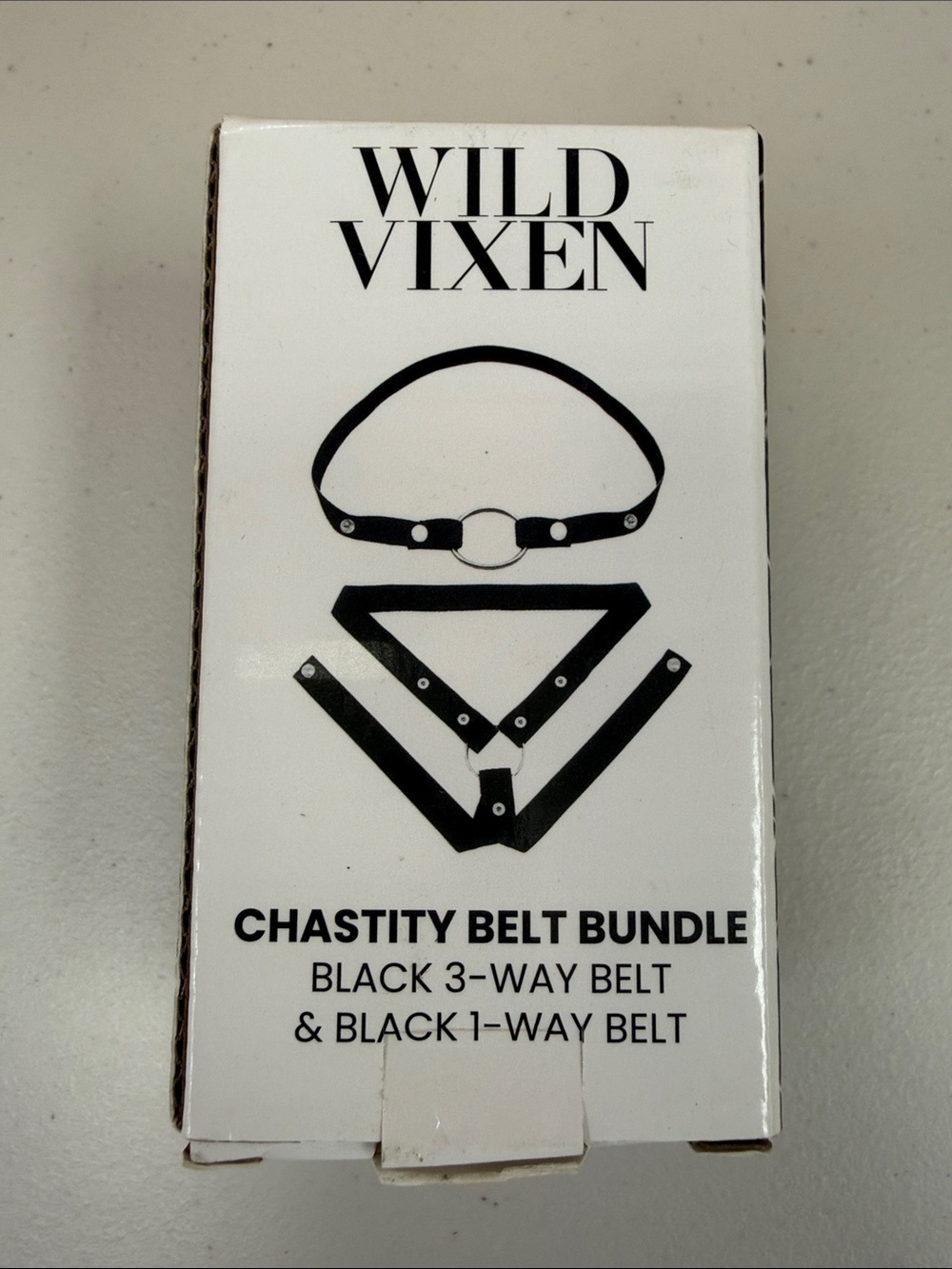 Wild Vixen Chastity Belt Bundle - Black 3 way belt & black 1 way belt costume